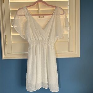 Altar'd State White Textured Dress